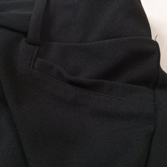 Soho Apparel Black Decorative Tied Belt Straight Leg Dress Pants Women's Medium - Picture 8 of 12
